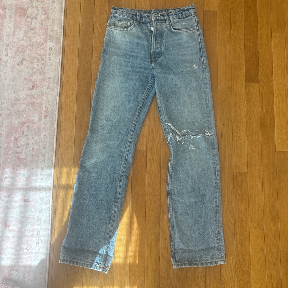 Zara Women’s Light Blue Straight Jeans
